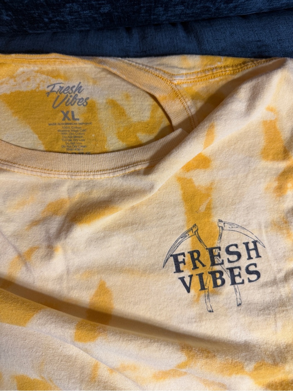 Men’s Short Sleeve Tee - Yellow Tie-Dye